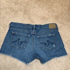 Ag Adriano Goldschmied Shorts - AG The Bonnie Relaxed Denim Distressed Shorts Ag Adriano Goldschmied Shorts - AG The Bonnie Relaxed Denim Distressed Shorts